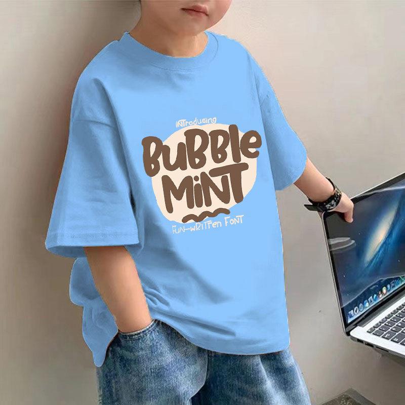 T-shirt for Boys Tayo and Little Friends Car Cartoon Print Boys T-Shirt Summer Girks Shirt Fashion Toddler Shirt ShortSleeve Top