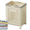 Clothes Hamper With Wheels Foldable Wheeled Laundry Basket 36x47cm/14x18 Inches Large Clothes Hamper Wheeled Laundry Basket For