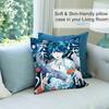 Comic Magmell Shinkai Suizokukan Pillow Case Short Plush Double-sided Print Square Throw Pillow Covers Sofa Home Cushion Decor