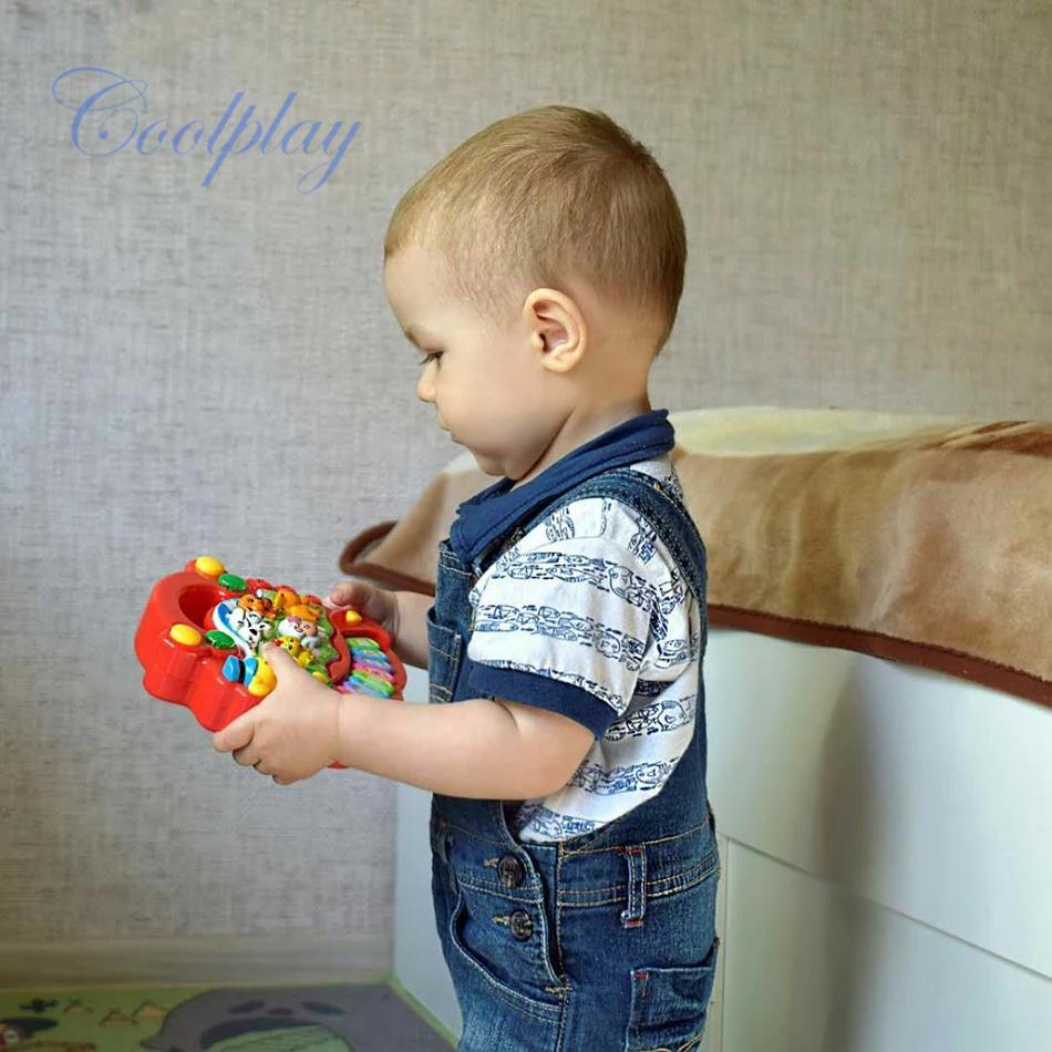 Baby Musical Toy with Animal Sound Kids Piano Keyboard Electric Flashing Music Instrument Early Educational Toys for Children