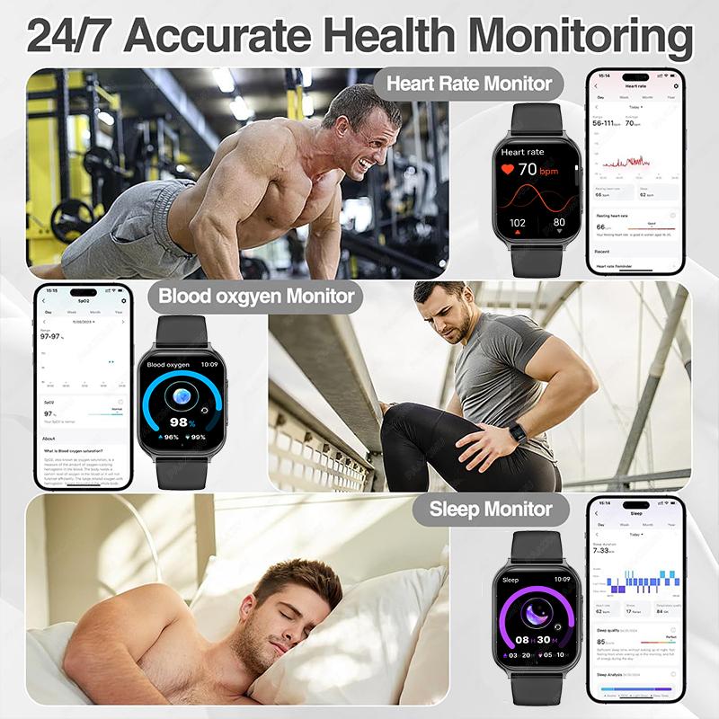 Brand new neutral sports smartwatch, collocation 700mAh large capacity battery, Bluetooth call, fitness tracker, Health monitor