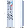 Replacement Remote Control fit for Dyson HP02 HP03 Hot + Cool Pure Air Purifier Heater Fan (Silver)