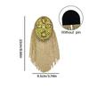 Luxury Beaded Decoration Diamond Tassel Epaulets Detachable Sparkling Shoulder Brooch Rhinestone Brooch Epaulet