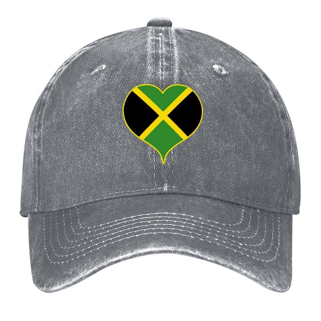 2026 Jamaika Flagge / Jamaikanisches Herz Baseballkappe Golfhut Wintermütze Teemütze Kappe Für Damen 2025 Herren