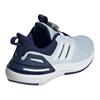 adidas Rapidasport Boa Cushioning Durable Low-Top Casual Shoes Kids Casual Shoes White Blue ID3389