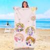 S-Sailor M-Moon Beach Towel Bath Towels Bathroom Items Swimming Pool Spa Playa Travel Sauna Baby For Home Microfiber Gym Shower