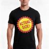 Actual Size Tshirt Summer Casual Cotton Tee Oversized Streetwear Tops Vintage Graphic Print Loose Fit Short Sleeve