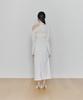 PAINORPLEASURE Tied Long Skirt White