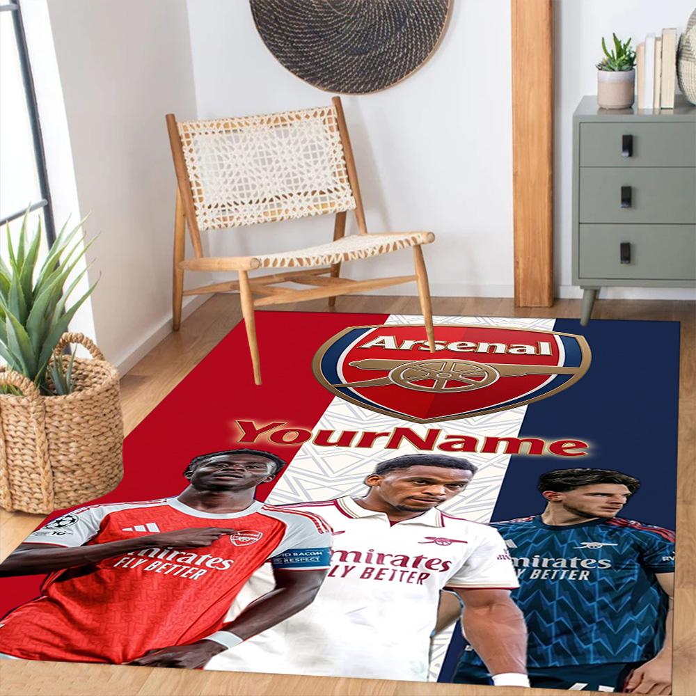Arsenal Personalized Text Floor Mat Suitable for Study Room Outdoor Game Room Dormitory Antislip Carpet Anime Office Decor