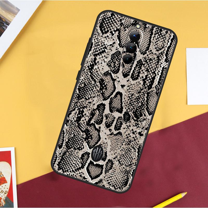 Snake Skin Case For ZTE Nubia Red Magic 11 Pro 9 8 8S 9S 10S 10 Pro Plus 6R 6 7 6S 7S Pro 10 Air Cover