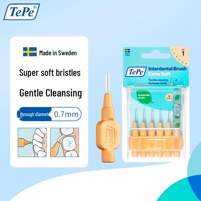Tepe I-Shaped Interdental Brushes for Orthodontics