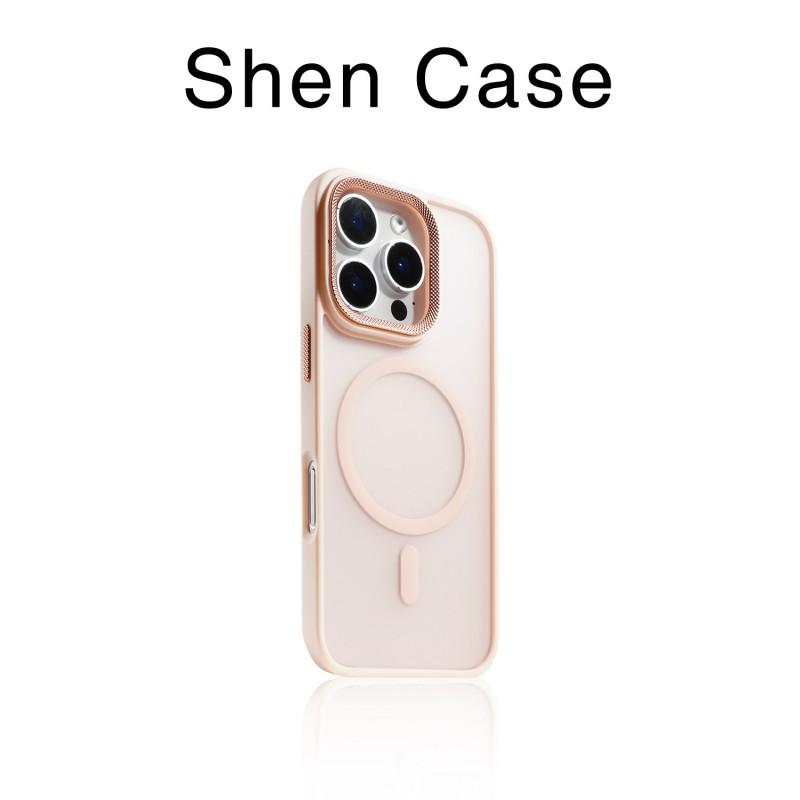

Cross Border Compatible IPhone 17 Skin Matte Magnetic Phone Case Apple 16 PROMAX Diamond Lens Anti Drop PC iPhone 16 PLUS