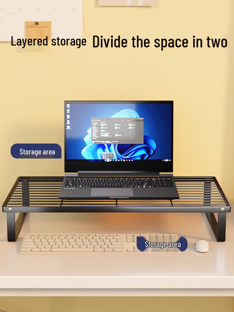 Desktop Laptop Cooling Stand | Iron Art Rack for Dorm & Home