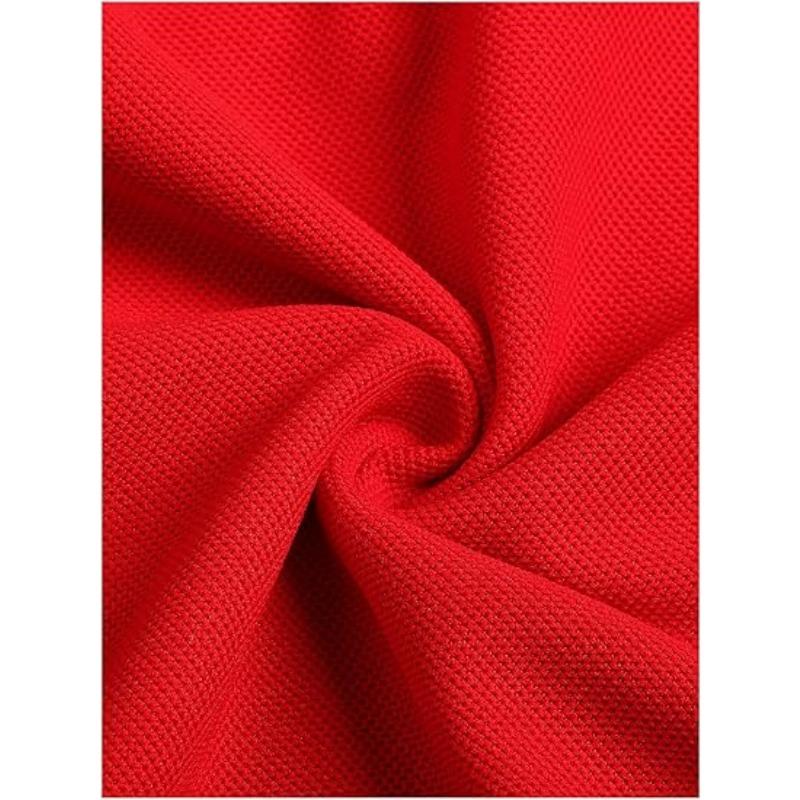 Color Blocked Men's Golf Polo Shirt with Short Sleeves, Moisture Wicking and Quick Drying Performance Casual and Fun