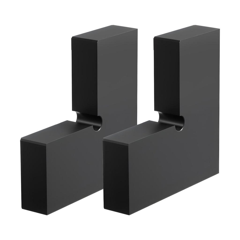 2 Pack Corner Connectors for Handrail, Extension Stair Railing Accessories, POM Hand Rail Connector Fittings for Rectangular Cable Railing, Deck Cable