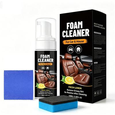 Multi-Enzyme Foam Cleaner,Multipurpose Foam Cleaner Leather Car Seat for Car Interior,All-Purpose Deep Cleaning Foaming Spray Cleaners for Sofa