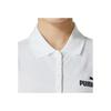 Puma Solid Color Casual Comfortable Breathable Short Sleeve Polo Shirt Women Tops White 630564-02