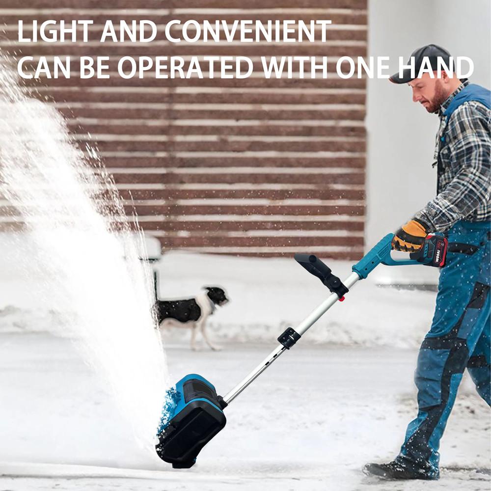 Cordless Portable Electric Snowplow Winter Courtyard Street Snow Shovel High Power Electric Snow Sweeper
