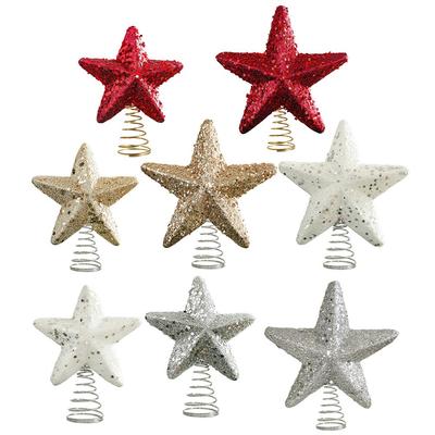 Estrela Ponteira de Árvore com Lantejoulas Realce sua Árvore de Natal com Elegância Festiva