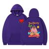Un Verano Sin Ti Bad Bunny Anime Print Fashion Men'S Casual Hooded Sweater