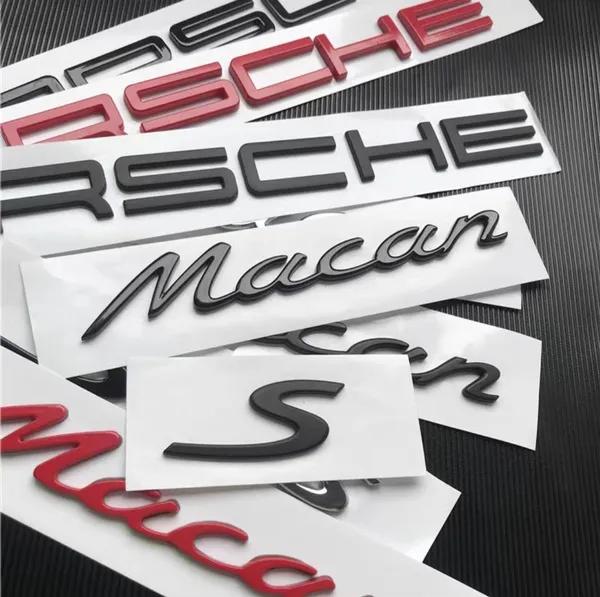 

Car Exterior Accessories ABS Turbo S GTS 4 Car Sticker Auto Body Emblem Rear Decal For Cayen/ne Mac/an Cay/man 718 911