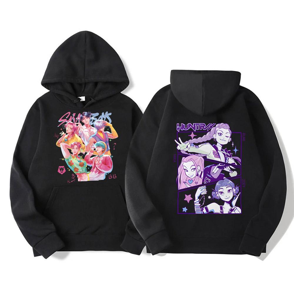 KPop Demon Hunters Hoodies Women Men Sweatshirt Fashion Versatile Streetwear Y2K Pullovers Trends Anime Top