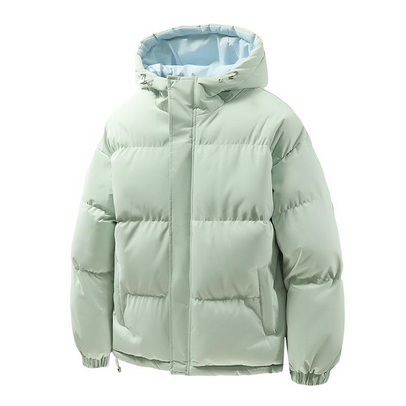 New couple padded clothes loose thickened padded clothes men and women warm casual versatile hooded jacket padded jacket