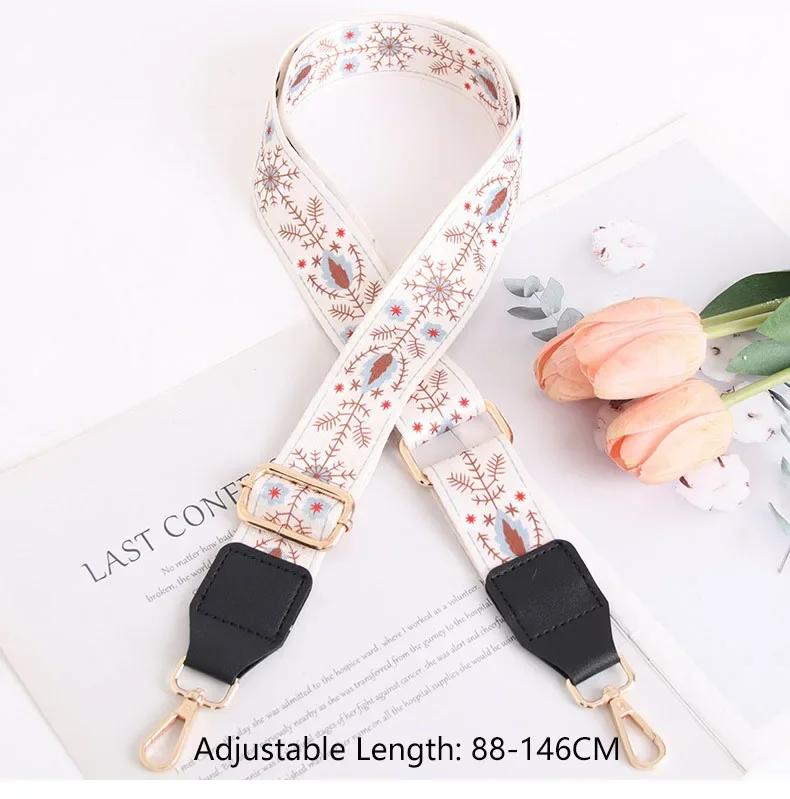 Nylon Bag Strap Adjustable Women Crossbody Shoulder Strap Soft Replacement Straps Wide Purse Strap Chain Bag Straps Accessories