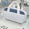 Multifunktionale karierte und gepunktete Federtasche mit durchsichtigem Itabag Hand-Federtasche Mehrere Fächer Große Kapazität Stiftebeutel Geschenk