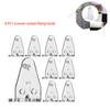 8pcs Hold Blinds Down Bracket Clear Plastic Rail Clips Fixed Hook Accessories