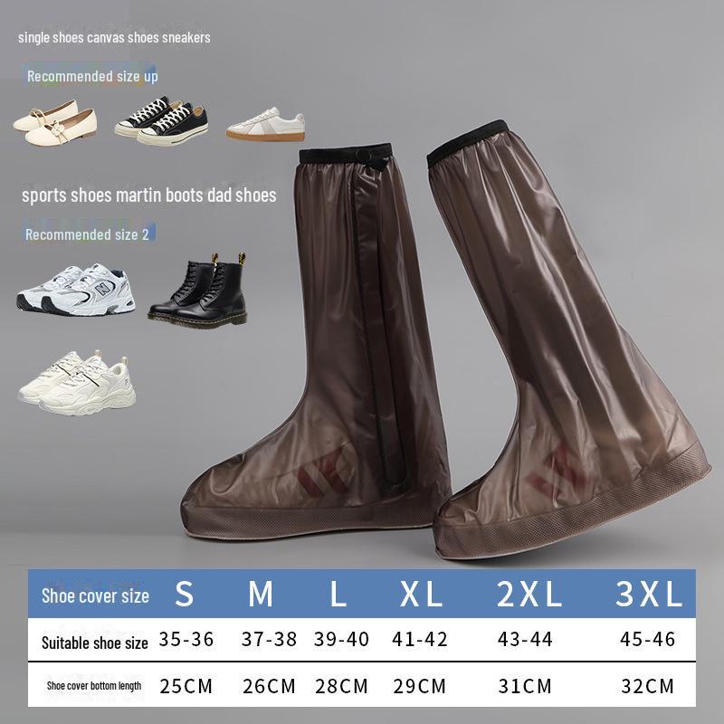 Huse de încălțăminte din PVC, impermeabile și antiderapante, pentru toate anotimpurile, pentru bărbați și femei - îngroșate, durabile și ideale pentru ciclism