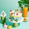 3 Pieces Cactus Silicone Fondant Moulds Cacti Hawaiian Cake Moulds Set for Making Sugar Chocolate Candy Gum Paste Cupcake Cake Decoration Supplies