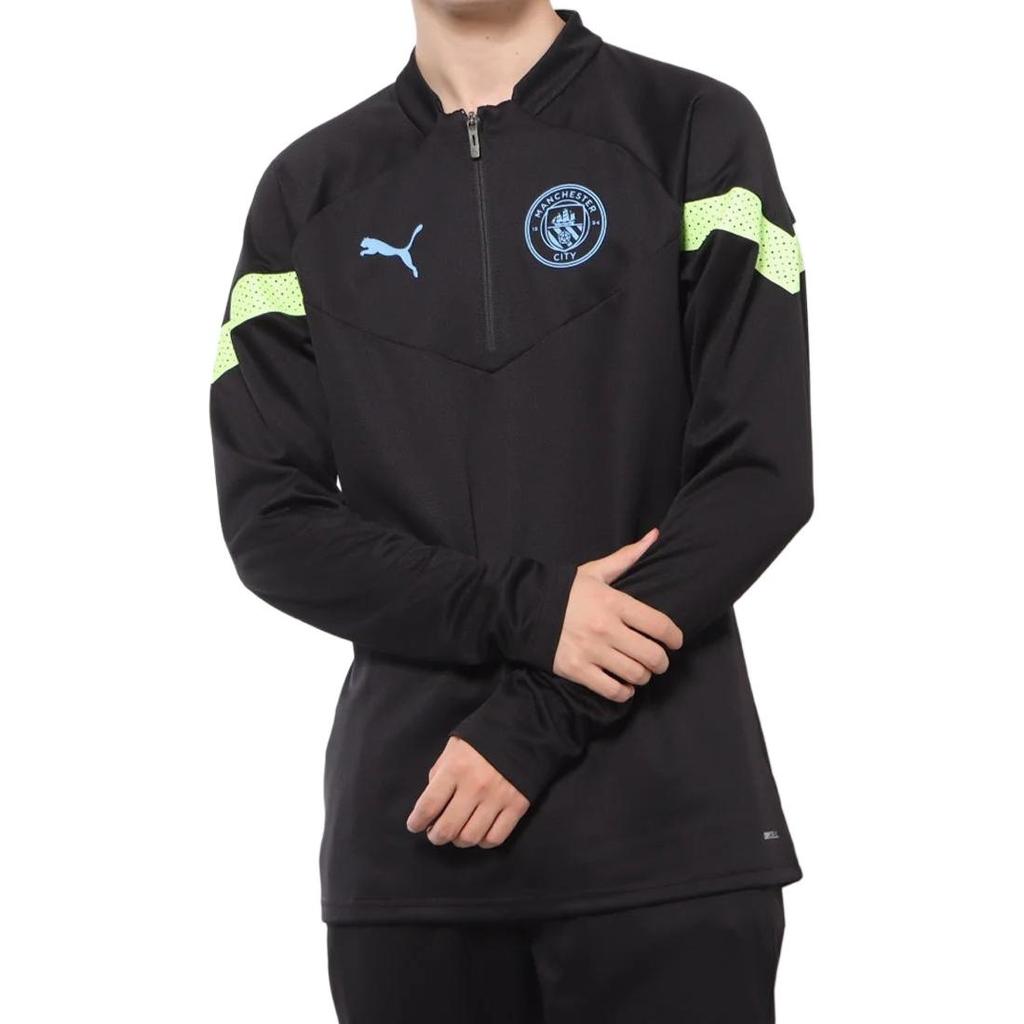 PUMA MCFC Sweatshirts Men's Black Crew Neck Moderate Other 767753-11