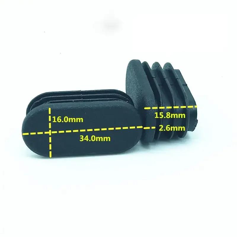 40pcs Hardwood Floor Protector Oval Plastic Plugs Pipe Table Chair Stool Leg Tubing End Cap Tube Pipe Inserts Plug Dust Cover