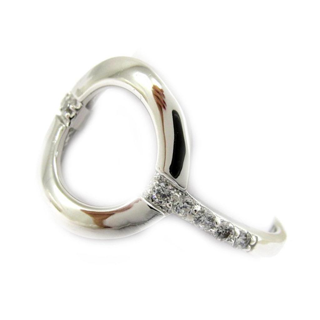 Silverring 'Sissi' silvervit (rhodiumpläterad) - 13 mm