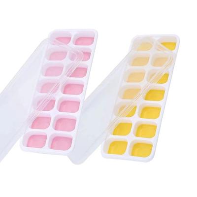 Silikon Silikonform 14 Fächer Eiswürfelbereiter Quadratische Form Eisblöcke Maker Küchenzubehör