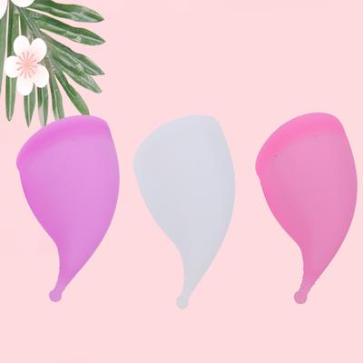 Silikon-Menstruationstasse für weibliche medizinische Hygiene, Menstruationstasse mit Stoffbeutel