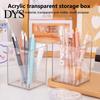 Makeup Brush Organizer Pen Holder Multifunctional Transparent Visible Large Capacity Acrylic Pot Stationery Pencil Storage Box Home Supplies Container