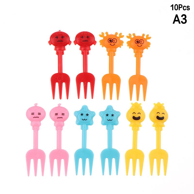 Cartoon Animal Fruit Fork Cupcake Decoration Food Bento Decoration Color Style Toothpicks Accessories Dessert Tools
