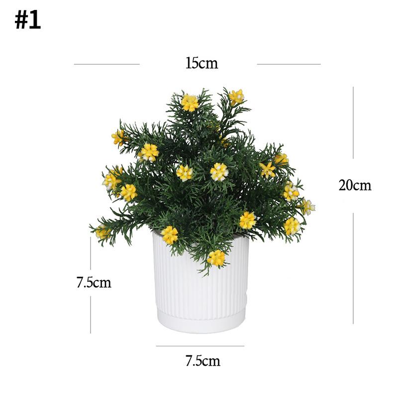 Fake Plant Potted Workspace Table Accessorie Wedding Accessorie Artificial Flower Ornament Household Decoration Room Desktop Decor