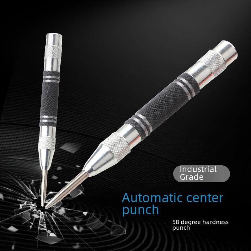 Telescopic 130mm Spring-Loaded Center Punch & Window Breaker