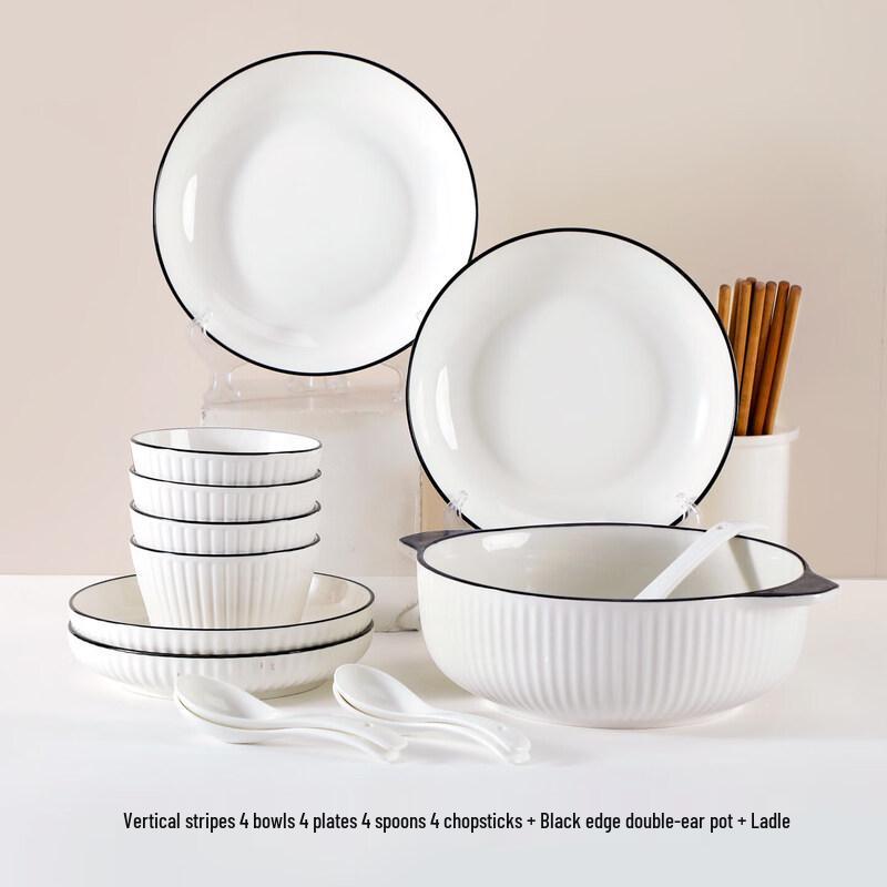 Qiwei Nordic Ceramic Dinnerware Set for Two
