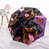 1 PC Automatic Folding Umbrella - Rottweiler Dogs Pattern, Portable & Foldable Design with 8 Ribs, Christmas Birthday Gifts