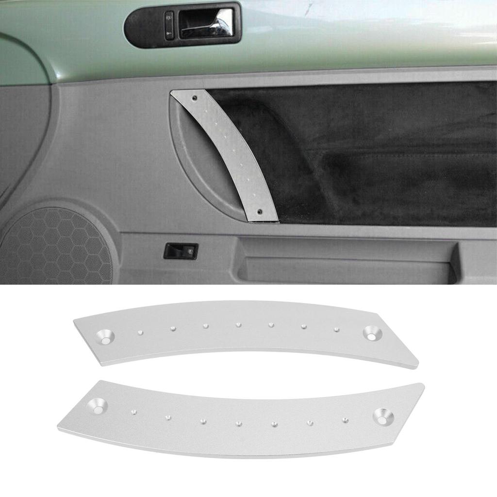 2pcs Door Panel Pull Handle Set Aluminium Alloy Labor Saving High Strength Rust Proof for Cars