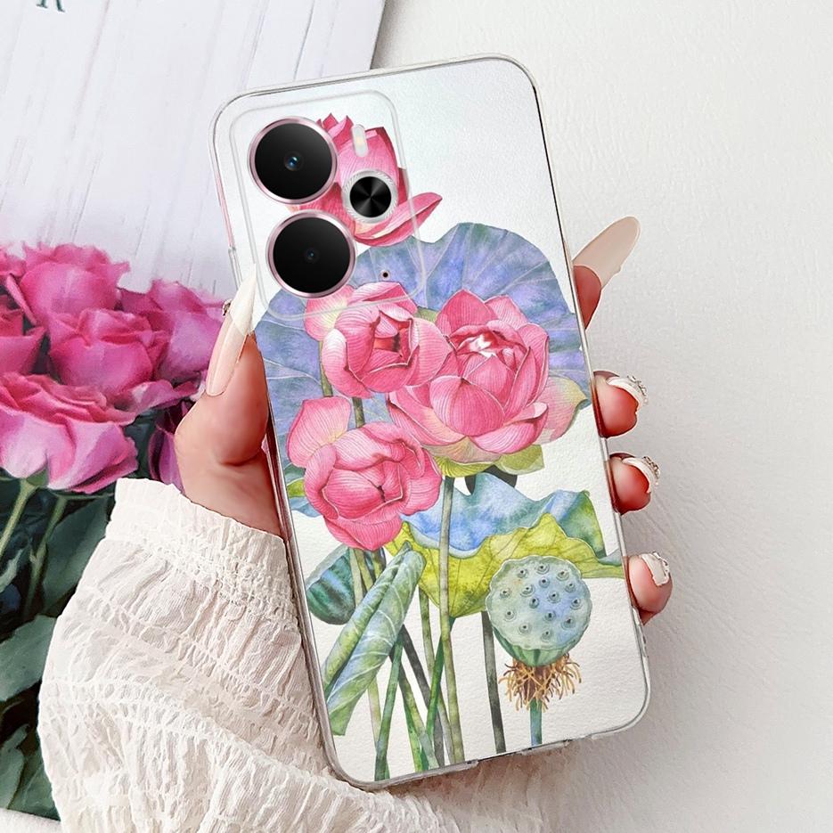 For Realme 14 5G Case RMX5075 Cool Dragon White Lion Painted Cover Soft Slim Phone Case For Realme 14T Realme14 T 5G Fundas Bags