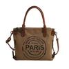 Women's Fashionable Versatile Large Capacity Canvas Tote Bag for Casual Commute