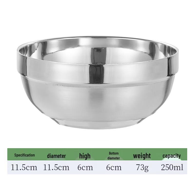 HuaQianHu 304 Stainless Steel Tableware Series 11.5cm (Pack of 10)
