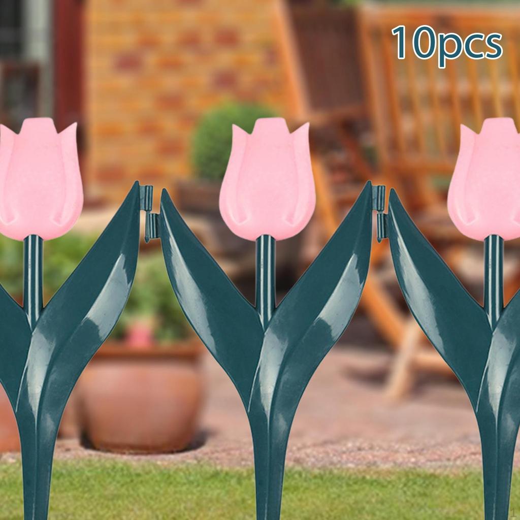 10 Pcs Artificial Garden Borders, Landscaping Decoration, Easy To Install