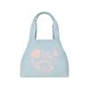 Heart Coastal Mini Tote Bag Pastel Blue