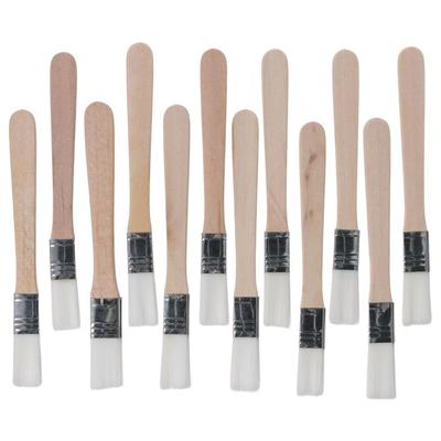 1/12Pcs Nylon Cabinets 0.5 Inch Paint Brush Furniture Painting Tool Fences Bent Head for Wall